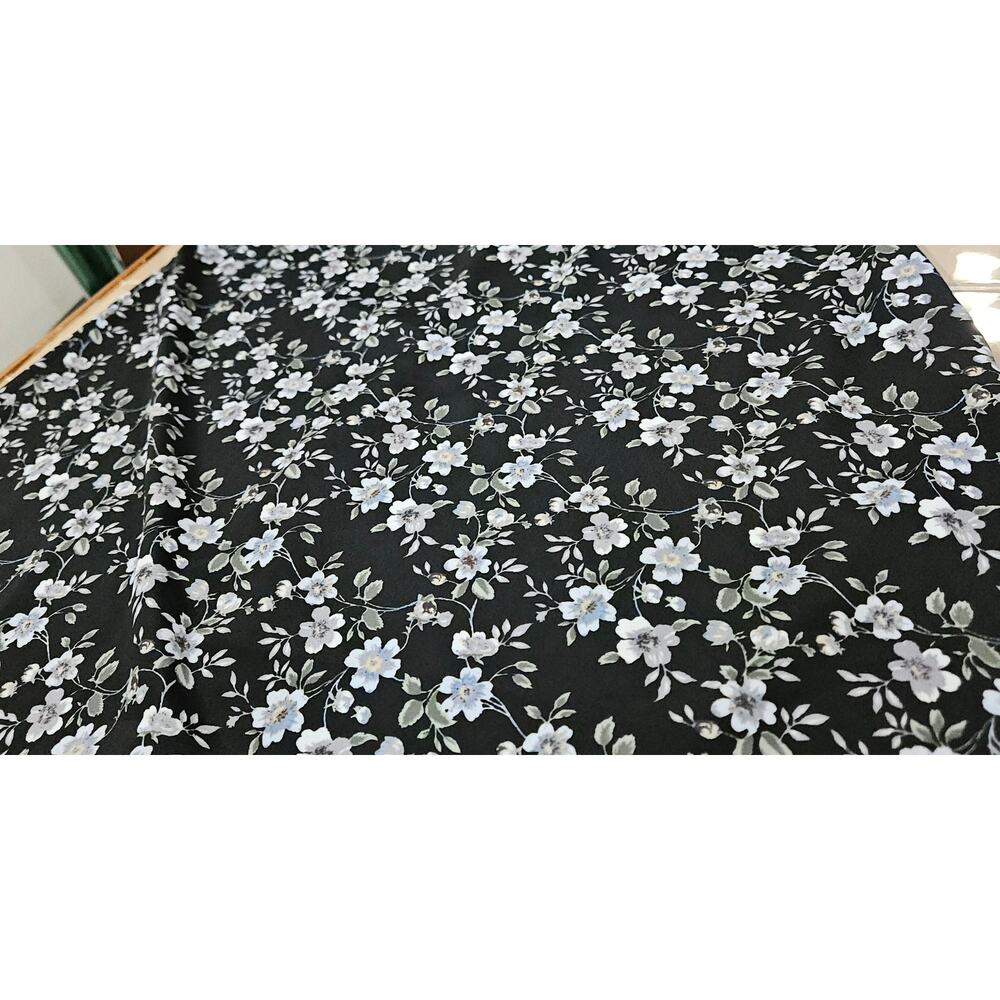 Early 90s VTG Floral Maxi Skirt Size 14 Large Elastic Waist Cottagecore - Picture 7 of 7